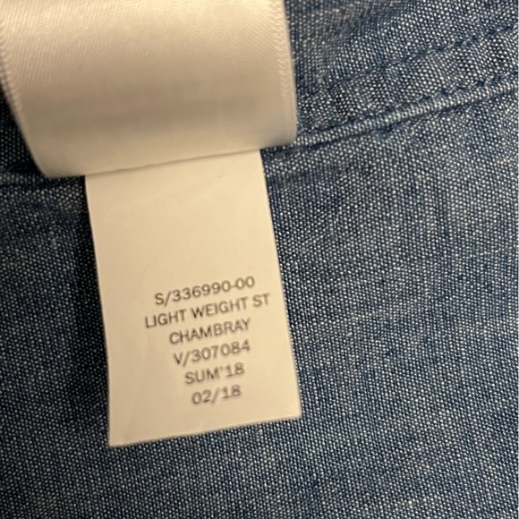 Men’s GAP Chambray Blazer 3-Button Size Small 42-44 Cotton Blend - Picture 3 of 10